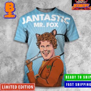 Australian Open Grand Slam Champion 2024 Jannik Sinner Jantastic Mr Fox Funny All Over Print Shirt