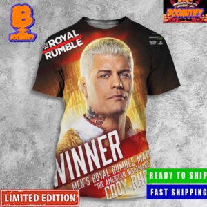 Cody Rhodes Winner Of The WWE Royal Rumble 2024 On The Road To Wrestle Mania 40 Poster All Over Print Shirt