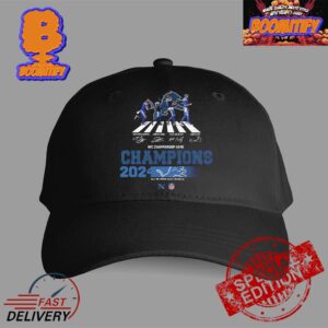 Congrats Detroit Lions Are 2024 NFC Champions NFL Playoffs Team Abbey Road To The Victory Signatures Unisex Cap Hat Snapback