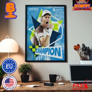 Congrats Jannik Sinner Is 2024 Australian Open Grand Slam Champion Home Decor Poster