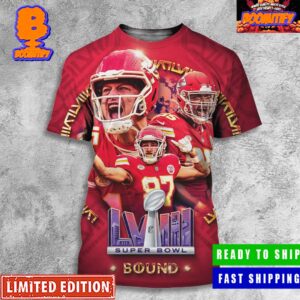 Congrats Kansas City Chiefs Super Bowl LVIII Bound 2024 AFC Champions Poster All Over Print Shirt