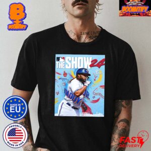 MLB The Show 24 Toronto Blue Jays Vladimir Guerrero Jr Athlete Game Cover Poster Unisex T-Shirt