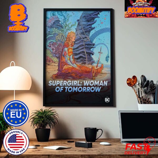 Supergirl Woman Of Tomorrow Milly Alcock Has Been Cast As Supergirl In The DCU Animated Home Decor Poster
