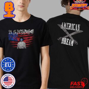 21 Savage American Dream Machete Merchandise Two Sides Print Unisex T-Shirt