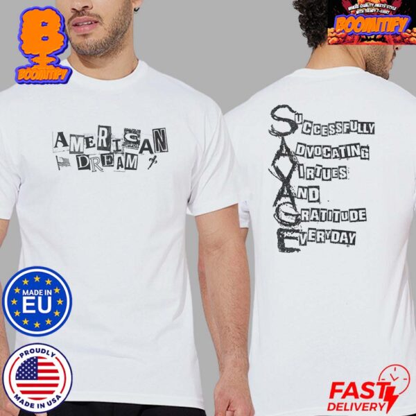 21 Savage American Dream Savage Letter Two Sides Print Classic T-Shirt