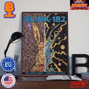 Blink 182 In Melbourne Event Poster In Rod Laver Arena On February 26th Home Decorations Poster Canvas