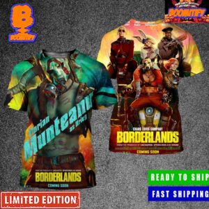 Borderlands Movie Florian Munteanu As Krieg His Name Is Krieg Character Official Poster Two Sides 3D Shirt