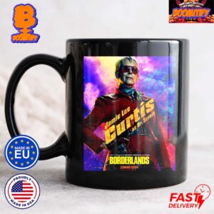 Borderlands Movie Jamie Lee Curtis As Dr Tannis Her Brain May Save Your Life Character Poster Coffee Ceramic Mug