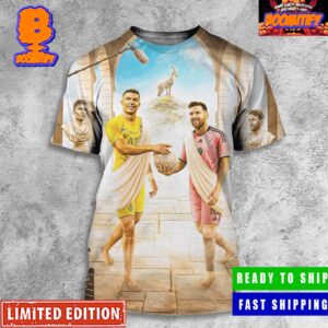 Christiano Ronaldo And Lionel Messi The Last Dance Movie Two Greatest Football Players All Over Print Shirt