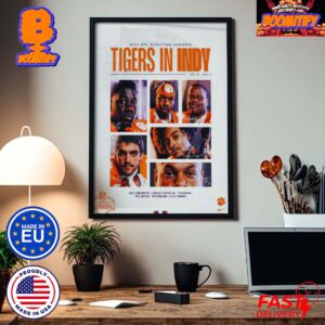 Clemson Tigers Football 2024 NFL Combine Tigers In Indy From February 29 to March 3 2024 Home Decor Poster Canvas