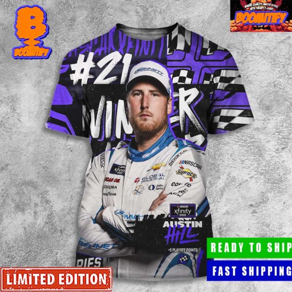 Congrats Austin Hill Is A Winner At Daytona 500 Xfinity Racing Third Year In A Row All Over Print Shirt