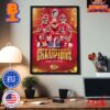 NFL Kansas City Chiefs Defeats 49ers To Become Super Bowl LVIII Champions In las Vegas Home Decor Poster Canvas
