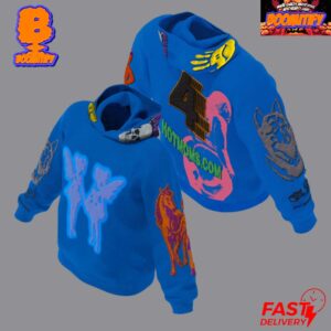 Drake FATD Blue All Over Print Hoodie