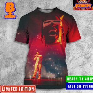 Drake Performing Sicko Mode With A Floating Travis Scott Head Photo All Over Print Shirt