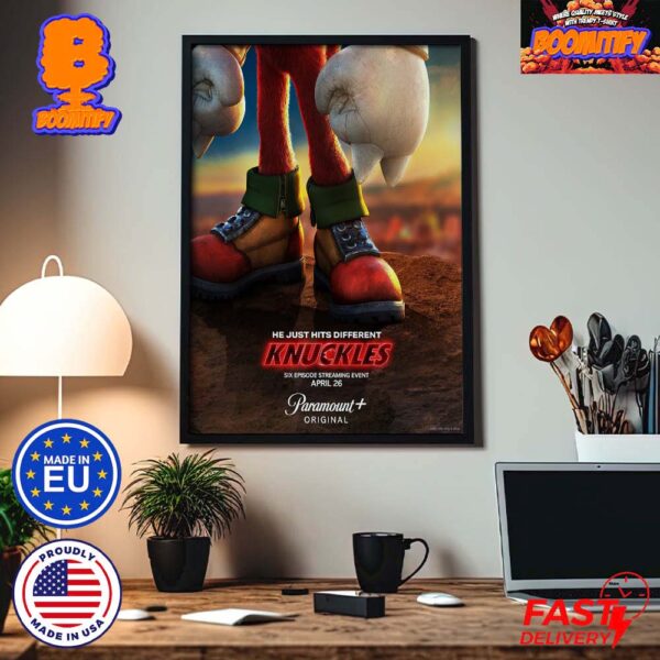 First Poster For Knuckles A 6 Episode Event Series By Paramount On April 26 Home Decor Poster Canvas