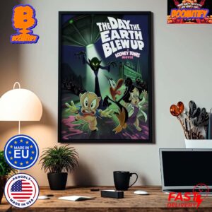 First Poster For The Day The Earth Blew Up A Looney Tunes Movie Home Decor Poster Canvas