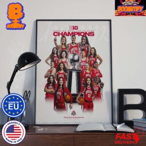 Go Bucks Ohio State Buckeyes Outright Big Ten 2023 2024 Regular Season Champions Home Decor Poster Canvas