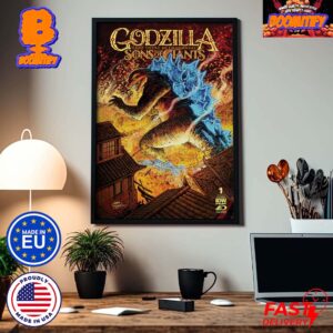 Godzilla Here There Be Dragons II Sons Of Giants IDW Publishing With Issue 1 Releasing On June 26th Decor Poster Canvas