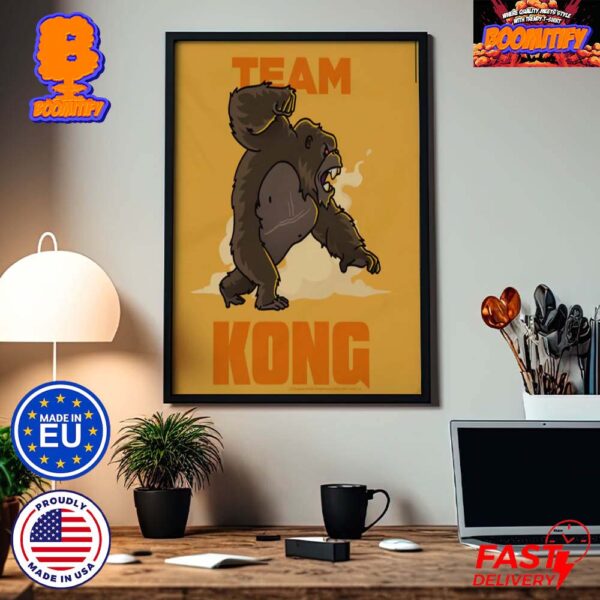Godzilla x Kong The New Empire Team Kong Funny Decor Poster Canvas