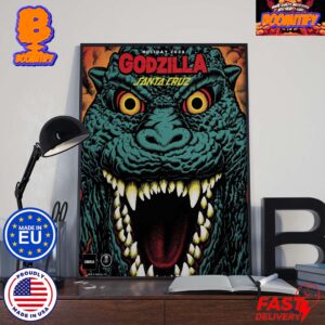 Holiday 2024 Santa Cruz x Godzilla Collection Home Decor Poster Canvas