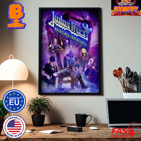 Judas Priest Backstage Experience The Notradamus Throne Invincible Shield Tour 2024 Decor Poster Canvas