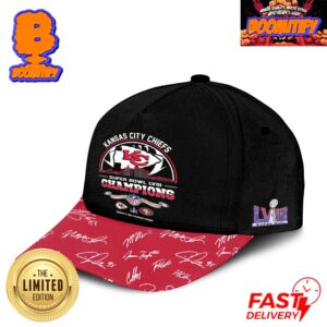 Kansas City Chiefs Defeats San Francisco 49ers Become Super Bowl LVIII Champions On Feb 11 2024 At Allegiant Stadium Skyline City Style Team Signatures 3D Classic Cap Hat Snapback