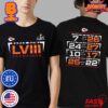Kansas City Chiefs Fanatics Branded Super Bowl LVIII Champions Roster Best Teammates Two Sides Print Unisex T-Shirt