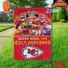 Kansas City Chiefs Back-To-Back Super Bowl Champions LVII And LVIII Two Sides Print Garden House Flag