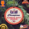Kansas City Chiefs Super Bowl LVIII Champions Wooden Effect Ceramic Ornament