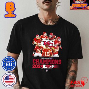 Kansas City Chiefs Super Bowl LVIII Champions Logo Team Members NFL Football Unisex T-Shirt