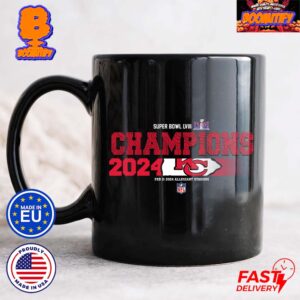 Kansas City Chiefs Super Bowl LVIII In Vegas Champions 2024 Logo Coffee Ceramic Mug