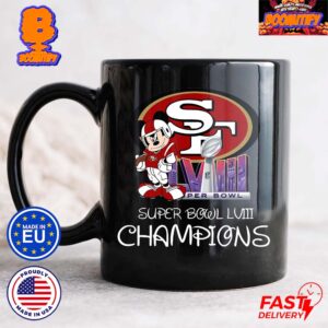 Mickey Mouse Celebrate San Francisco 49ers Super Bowl LVIII Champions NFL Football Coffee Ceramic Mug