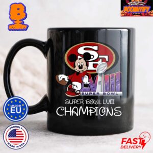 Mickey Mouse San Francisco 49ers Super Bowl LVIII Champions NFL Football Coffee Ceramic Mug