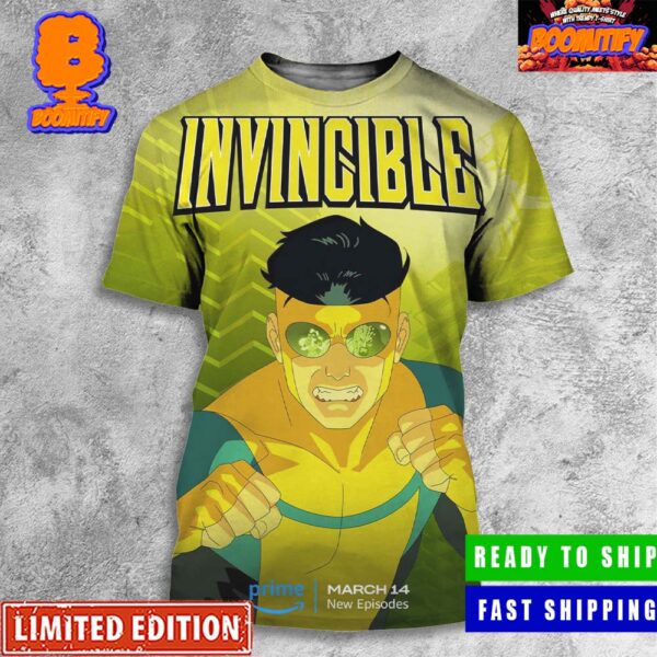 New Poster For Invincible Season 2 Part 2 New Episode On March 14 All Over Print Shirt