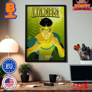 New Poster For Invincible Season 2 Part 2 New Episode On March 14 Home Decor Poster Canvas