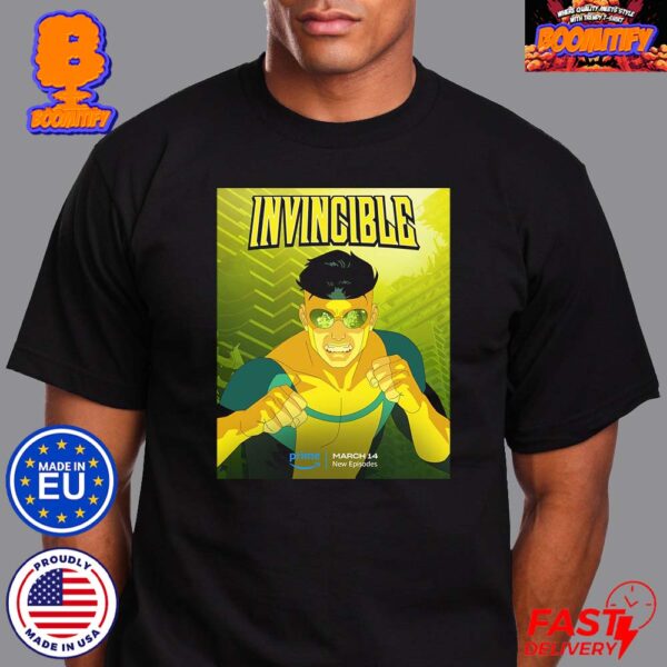 New Poster For Invincible Season 2 Part 2 New Episode On March 14 Unisex T-Shirt