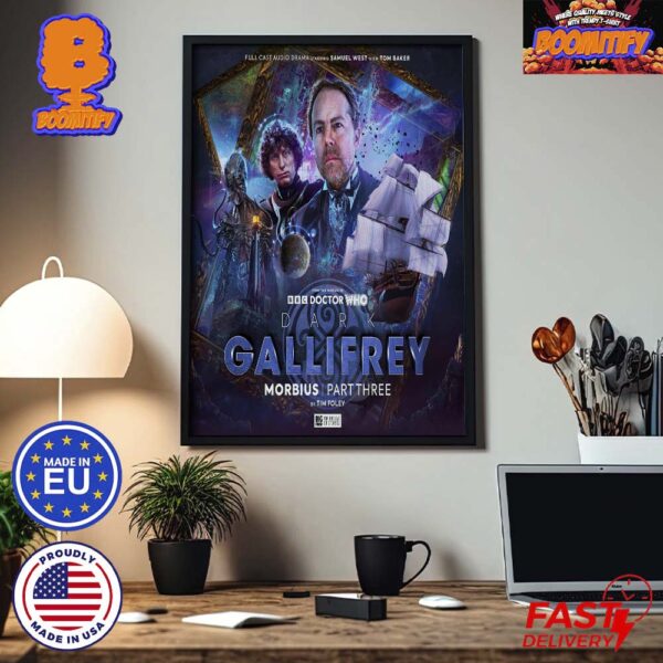 Official Poster Doctor Who Dark Gallifrey Morbius Part Three Audio Drama Collection Home Decor Poster Canvas