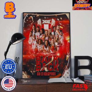 Oklahoma Sooners Womens Basketball Back-to-Back Big 12 Conference Champions Boomer Sooner Home Decorations Poster Canvas