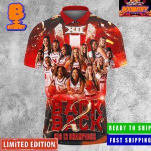 Oklahoma Sooners Womens Basketball Back-to-Back Big 12 Conference Champions Boomer Sooner Polo Shirt