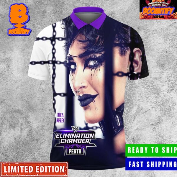 Rhea Ripley WWE Elimination Chamber Perth Live Saturday Feb 24 Poster All Over Print Polo Shirt