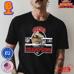 San Francisco 49ers 2024 Super Bowl LVIII Champions Team Helmet Vintage T-Shirt Gift For Fans