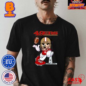 San Francisco 49ers Mickey Mouse Super Bowl LVIII Champions For NFL And Disney Fans Classic T-Shirt