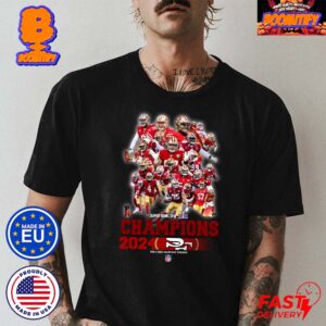 San Francisco 49ers Super Bowl LVIII Champions Logo Team Members NFL Football Unisex T-Shirt