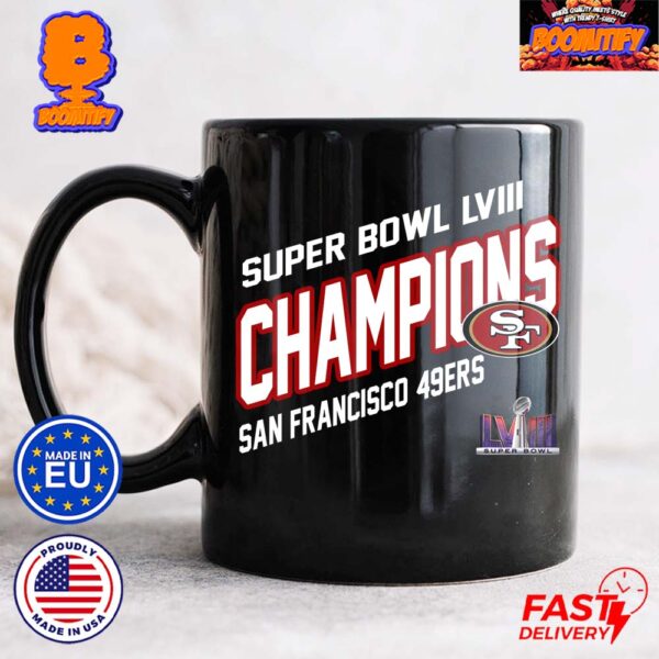 San Francisco 49ers Super Bowl LVIII Champions NFL Logo For Fans Coffee Ceramic Mug