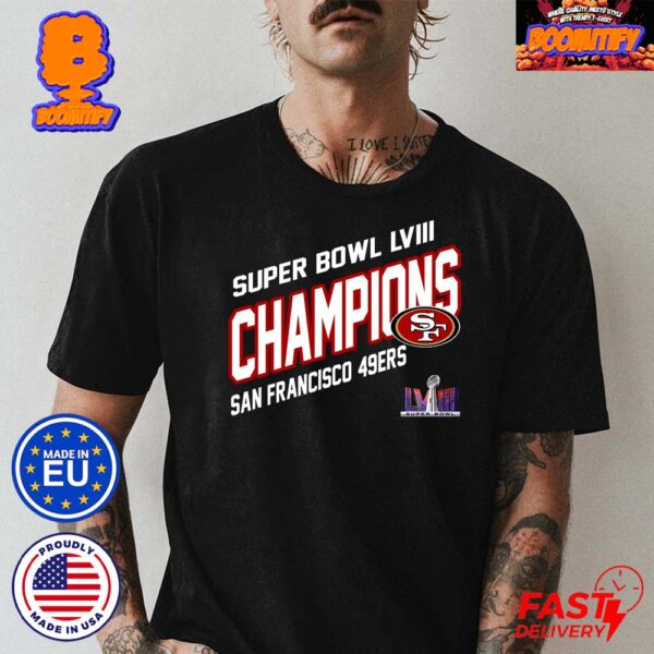 San Francisco 49ers Super Bowl LVIII Champions NFL Logo For Football Fans Unisex T-Shirt