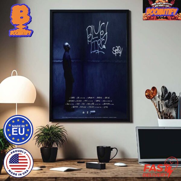 Schoolboy Q Blue Lips Official Track List Cover Dropping March 1st Home Decor Poster Canvas