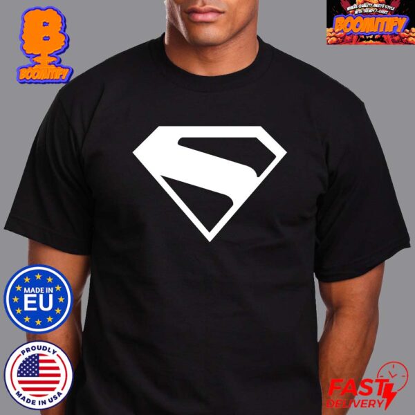 Superman Legacy Logo At The Table Read Black And White Classic T-Shirt