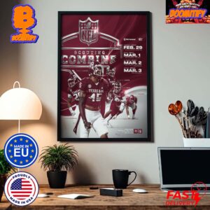 Texas A&M Aggies Football 2024 NFL Combine From February 29 to March 3 2024 Home Decor Poster Canvas