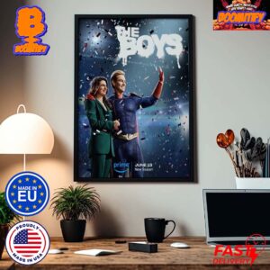 The Boys New Season Poster Home Lander And Victoria Neuman Releases On June 13 Break Out The Fuckin Confetti Home Decor Poster Canvas