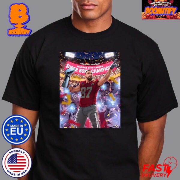 The Chiefs Travis Kelce Back To Back Era Super Bowl LVIII Champions Poster Unisex T-Shirt